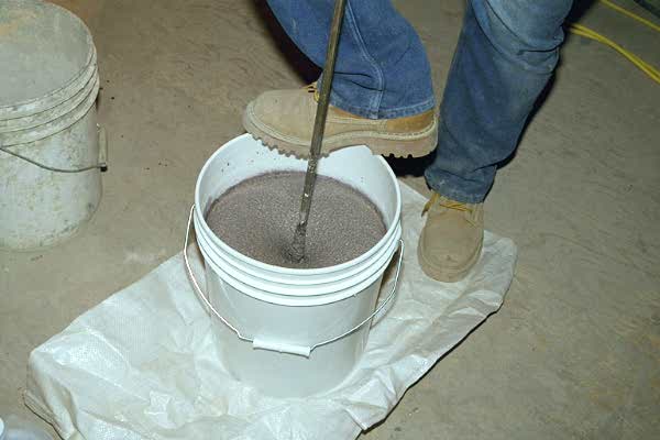 bulk epoxy mixing